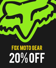 FOX Moto Gear 20% OFF