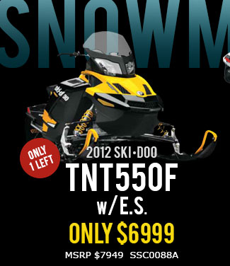 2012 SKI•DOO TNT550F w/E.S. only $6999 (MSRP $7949  SSC0088A)