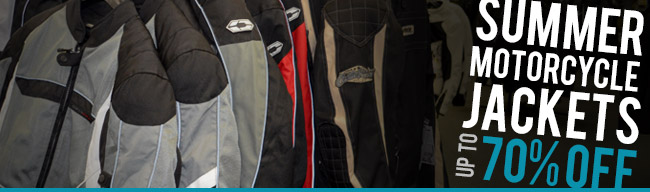 SUMMER MOTORCYCLE JACKETS UP TO 70% OFF