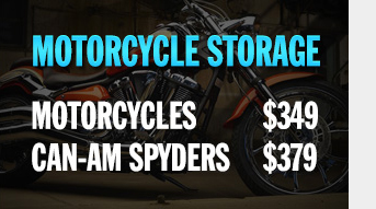 Motorcycle Storage starting at $349