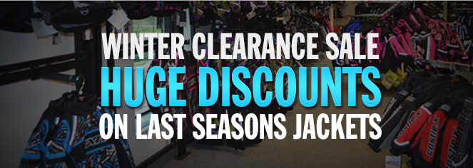 Winter clearance sale - Huge discounts on last season's jackets