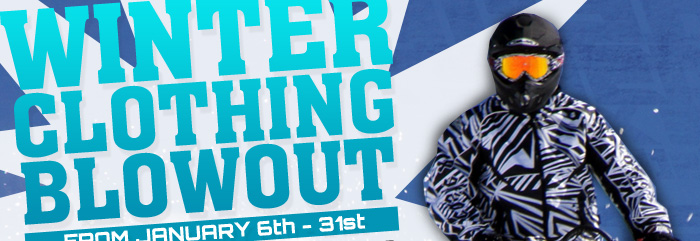 Winter Motorsports Clothing Blowout From January 6th - 31st